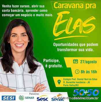 Caravana Pra Elas acontece este mês na Zona Leste de Porto Velho - Ariquemes Online