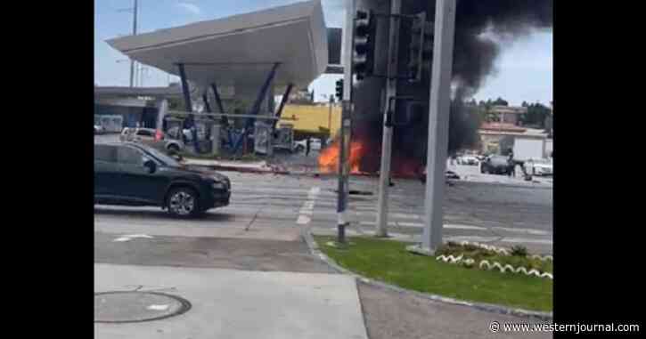Watch: Fiery Crash Leaves Car Literally Split in Half - 6 Dead, Including Pregnant Woman