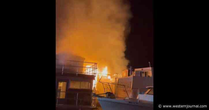 Caught On Video: Massive Boat Fire Erupts in Lake Union