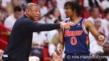 Doc Rivers pumps up Tyrese Maxey, “the most impressive young player I’ve ever had” - NBC Sports