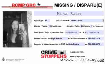 High Prairie youth missing - The Cold Lake Sun