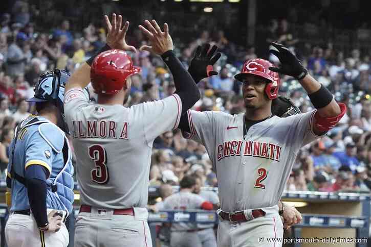 Barrero, Reds drop Brewers into 2nd place