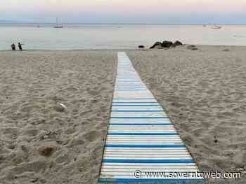 Soverato, installata pedana sulla spiaggia di Via dell'Ippocampo - Soverato Web