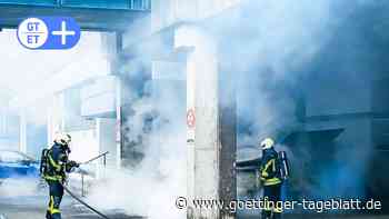 Feuerwehr Northeim: Feuer in Müllcontainer hinter Einkaufszentrum - Göttinger Tageblatt