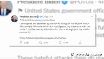 President Biden speaks out on Muslim murders