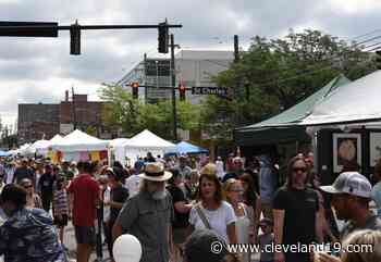Tents line Detroit Avenue for 45th annual Lakewood Arts Festival - Cleveland 19 News