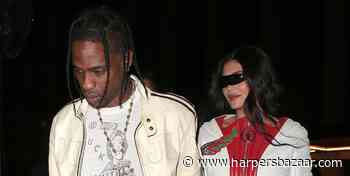 Kylie Jenner and Travis Scott Step Out in Coordinating Moto Jackets - Harper's BAZAAR