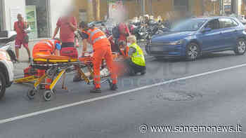 Sanremo: incidente tra uno scooter e un furgone in via Roma, ferito 50enne - SanremoNews.it