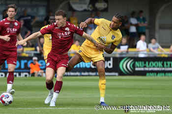Match report for Sutton United 3 Bromley 2 - News - Sutton United