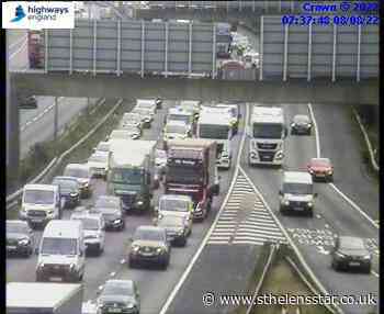 Delays on M62 after collision leads to large spillage - St Helens Star