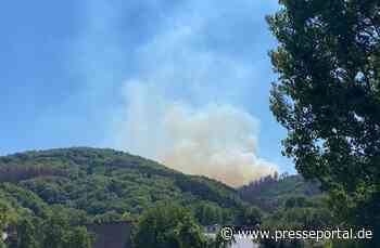 FW-MK: Iserlohner Feuerwehr unterstützt bei Waldbrand in Plettenberg
