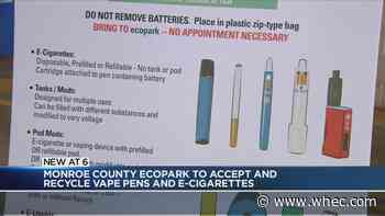 Monroe County among first in nation to properly dispose vape devices