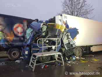 LKW-Fahrer bei Zusammenstoß in Dissen eingeklemmt - HASEPOST – Die Online Zeitung für Osnabrück