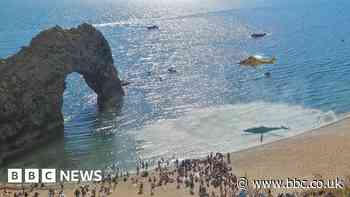 Child pulled from sea at Durdle Door airlifted to hospital