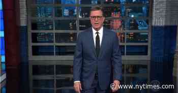 Stephen Colbert Taunts Trump for Bad Bathroom Behavior