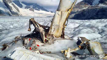 Alpen-Gletscher gibt Überreste von abgestürztem Flugzeug frei - nach über 50 Jahren - Merkur.de