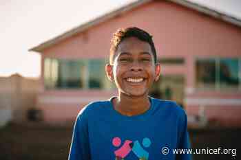 Morador de Vila Bela da Santíssima Trindade, MT, Vitor faz parte do Nuca e quer compartilhar experiências para enfrentar o bullying e prevenir as violências - unicef.org