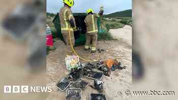 Cornwall fire service plea for people to 'chill that grill' - BBC
