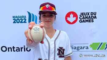 Jaida Lee becomes 1st female to pitch in Canada Games men's competition in Niagara