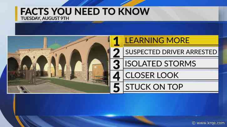 KRQE Newsfeed: Community in fear, Driver arrested, Flood watch, Calibers burglary, Stuck at top of Sandia's