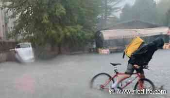 Rieti allagata prima delle 13, ma l'allerta della Protezione Civile arriva a nubifragio inoltrato - Rieti Life