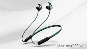 Boult Audio FXCharge Neckband Earphones With Up to 32-Hour Battery Life Launched in India