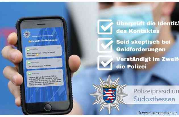 POL-OF: Zeugensuche nach Unfallflucht: Wer hat den "Parkrempler" in der Bahnstraße gesehen?; 50-Jährige wird Opfer von "Whatsapp"-Betrügern / Polizei gibt Tipps und mehr