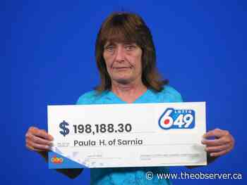 Sarnia woman ‘shocked’ after winning $200K in lottery