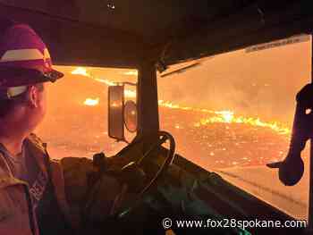 Grant County fire crews contain Drumheller fire southeast of Ephrata - FOX 28 Spokane