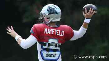 Mayfield impressing Panthers' OC, once a critic