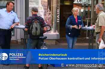 POL-OB: Ferienreiseverkehr: Polizei Oberhausen kontrolliert und informiert - Presseportal.de