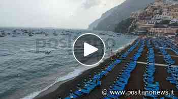 Bomba d'acqua sulla costiera amalfitana: bagnanti in fuga, a Positano disertata la spiaggia - Positanonews - Positanonews