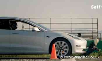 Tesla in full self-driving mode appears to run over a child-sized mannequin in 'test conditions'