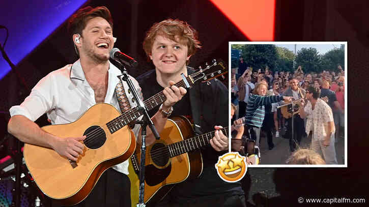 WATCH: Niall Horan & Lewis Capaldi Surprise Dublin With Spontaneous Busking Session - Capital