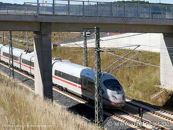 ICE fährt mit Tempo 250 über die Alb