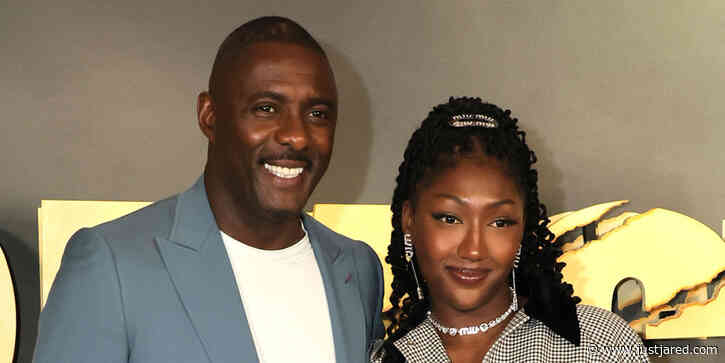 Idris Elba Poses with His Daughter Isan at the Premiere of 'Beast' in NYC