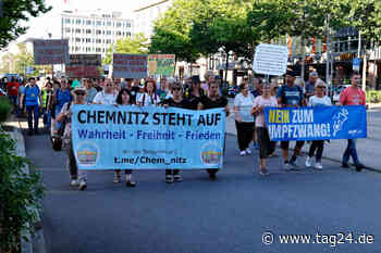 Wieder Corona-Demo in Chemnitz: Impf-Kritiker laufen durch die Innenstadt - TAG24