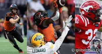 Rourke, Rhymes and Wall named CFL’s top performers for Week 9