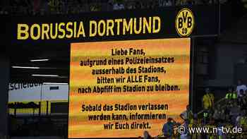 Polizeieinsatz in Dortmund: Zuschauer durften BVB-Stadion nicht verlassen - n-tv NACHRICHTEN