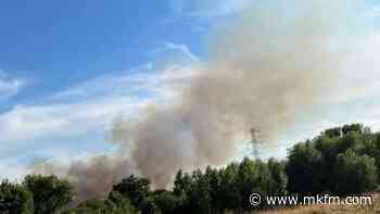 LIVE: Emergency services on scene of field fire near Buckingham - MKFM