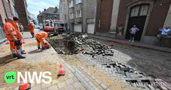 Breuk in waterleiding zorgt voor wateroverlast in Ekeren - Vlaamse Radio- en Televisieomroeporganisatie