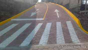 Con colocación de adoquín, Infraestructura mejora movilidad en región de Atlixco - Síntesis
