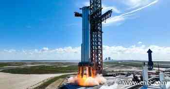 Watch SpaceX Teams Guide Starship Booster in Place By Hand For Key Test Firing     - CNET