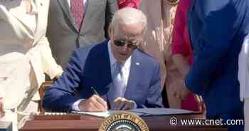 Biden Signs CHIPS Act Into Law, Sending $53B to US Chipmakers     - CNET