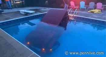 Car takes a dive into Dauphin County pool, prompting firefighter response - PennLive