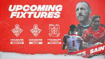 Upcoming Fixtures This Week - St.Helens R.F.C. - St.Helens R.F.C.