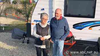 Rex and Trish Grady were stranded in NSW for a month when borders closed last year. They want an apology