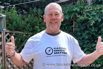 Padiham man walking seven miles barefoot to raise money for mental health charity