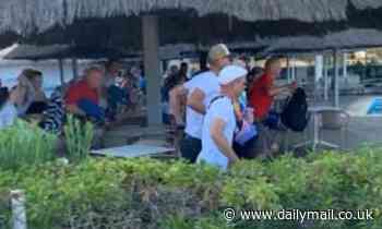 Moment 'sad' holidaymakers make 9am dash to lay their towels on sunloungers at hotel pool in Majorca - Daily Mail