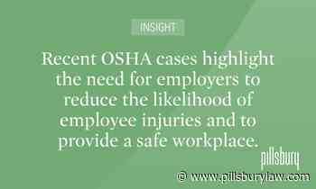 Workplace Safety Hazards in Retail Industry - Pillsbury Winthrop Shaw Pittman